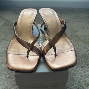 Marc Fisher Bronze Brody Heels